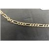 Image 2 : 10K Gold 20" Figaro Necklace Total Weight 7.63g