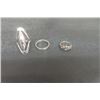 Image 3 : Lot of 15 Various Sizes Sterling Silver Rings