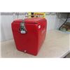 Image 2 : 1950's Coca-Cola Metal Embossed Picnic Cooler Clean Non Rusty Bottom 13" x 17" x 18"
