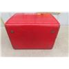 Image 8 : 1950's Coca-Cola Metal Embossed Picnic Cooler Clean Non Rusty Bottom 13" x 17" x 18"