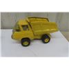 Image 2 : Lot of 4 Assorted Pressed Tin Toys; Lincoln Cannon, Semi Cab, Tonka Dump Truck, Tonka Pick Up