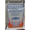 Image 2 : 4 Modern Signs ; Camaro Parking, Camaro Die Cut, Camaro Ave - 3 Tin , 1 Plastic