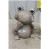 Image 2 : 2 Frog Yard Ornaments  7" x 12" x 15"