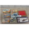 Image 1 : 8 Aircraft Models 1/77 Scale - Unassembled -some Factory Sealed