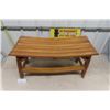 Image 2 : Custom Built Bench Made from Whiskey Barrell 16" x 18" x 35"