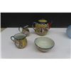 Image 2 : Chinese Tea Set with Tray, Ceramic Boy, Small Vase