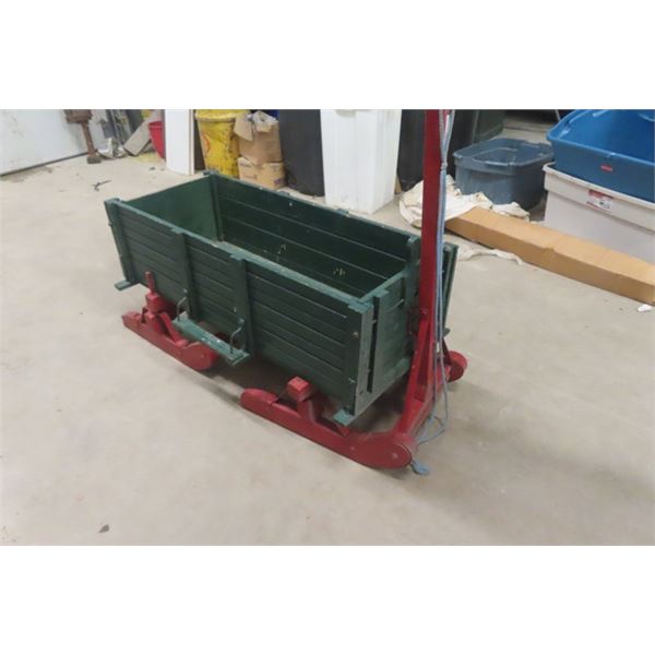 Miniature Bobsleigh with Grain Box 18  x 20  x 40 