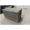 Image 2 : Rustic Wooden Storage Box with Handles + Hinged Lid 20" x 21" x 30