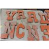 Image 2 : Assorted Wooden Painted Letters 10" +  12" - About 30 in Total