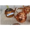 Image 2 : 9 Copper Kettles, 1 Copper Fish