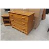 Image 2 : 3 Drawer Dresser by Vilas 18" x 32" x 40" & Small End Table Night Stand