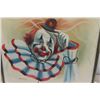 Image 2 : Vintage Original Signed Clown Oil Painting by Jenkins 21" x 25"  - Very Good Condition