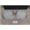 Image 1 : Pair of Flush Mount Dome Lights