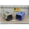 Image 1 : 2 Portable Pet Carriers - Small Dog/Med Cat