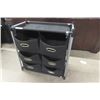 Image 1 : Cloth + Chrome 6 Compartment Storage Unit