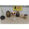 Image 1 : Cookie Jars; Priest, St Bernard, Owl, Planters Jar, Kitchen Utensil Jar, Water Jug