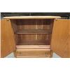 Image 3 : 3 Drawer , 2 Door Dresser - Solid Wood 18" x 35" x54"