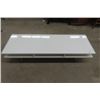 Image 2 : White Laminate TV Stand 55" l x 18.5" d x 12" t