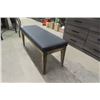 Image 2 : Wood + Upholstery Top Bench 16" x 19" x 46"