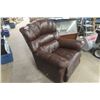 Image 2 : Large Plush Leather Rocker Recliner