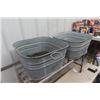 Image 2 : Beatty Bros Wash Tub Stand & 2 Galvanized Tubs