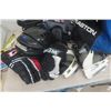 Image 2 : Hockey Bag Full of Hockey Gear - more then 1 pc of Each ; 2 Sets on Gloves, 3 Helmets, 2 Shoulder Pa