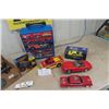 Image 2 : Hot Wheels Carrier + Variety of Die Cast Cars