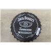 Image 1 : Modern Metal Jack Daniels Bottle Cap Shaped Sign 16" Wide