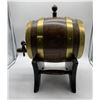 Image 3 : Mini Oak Wine Barrel With Stand