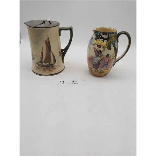 2 Unique Royal Doulton Painted items