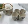 Image 2 : Hand-Painted Wooden Box, Tea Set, and More!