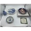 Image 1 : Decorative Porcelain Plates (Includes "Touch of the Irish" Collector Plate), Ashtray, Urn, and More!