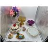 Image 1 : Assortment of Fun Glass and Porcelain Decorations