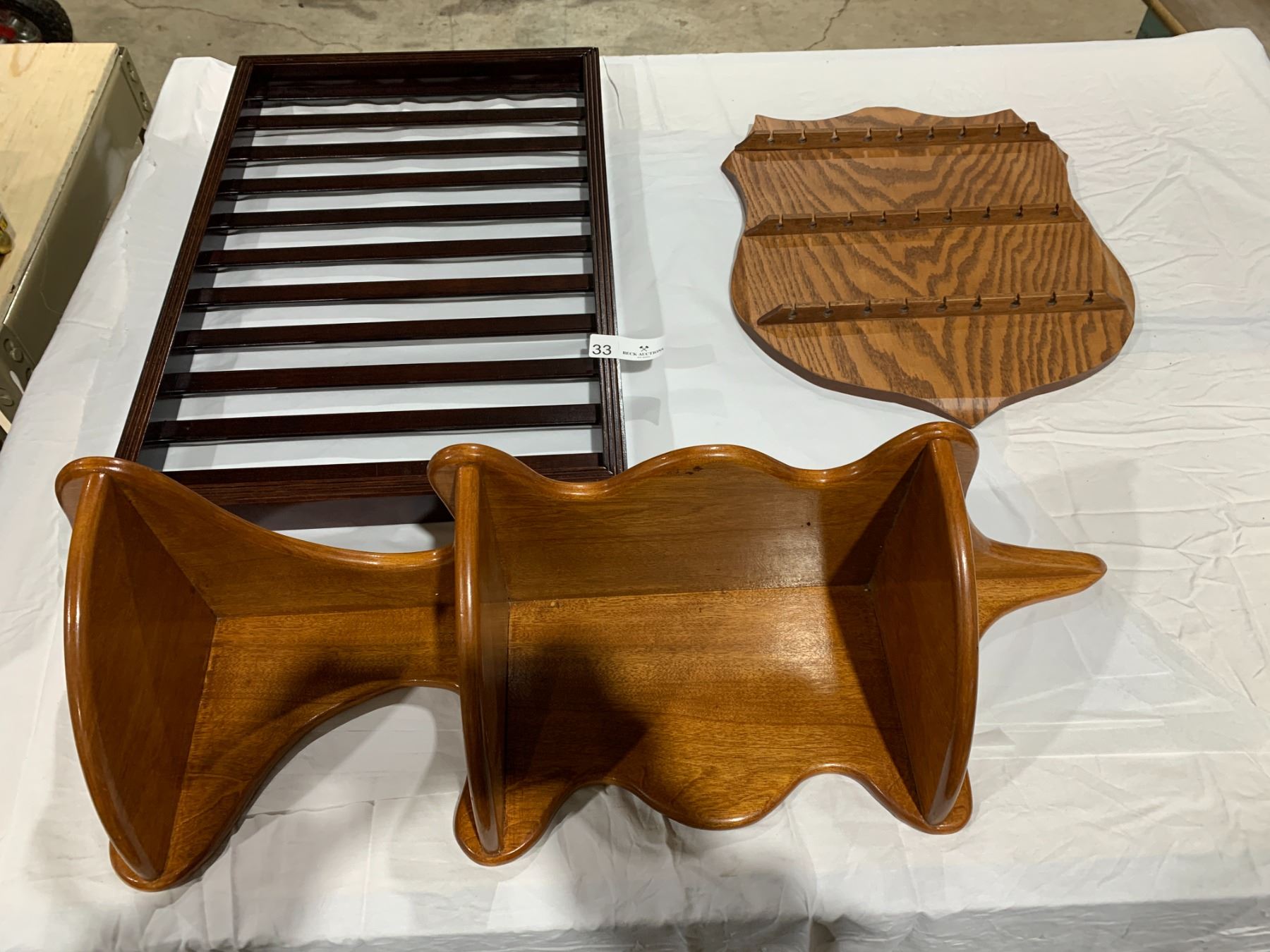 Souvenir Spoon Collecting Rack, Wooden Corner Shelving Unit, and ...