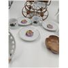 Image 2 : Charming Assorted Home Decor including Miniature Vintage Wood and Lace Pram & Eloise Minature dishes