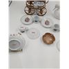 Image 3 : Charming Assorted Home Decor including Miniature Vintage Wood and Lace Pram & Eloise Minature dishes