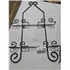 Image 2 : 4 Iron-look Wall display Hangers.  2 are plate hangers 25" high x 15 1/4 wide