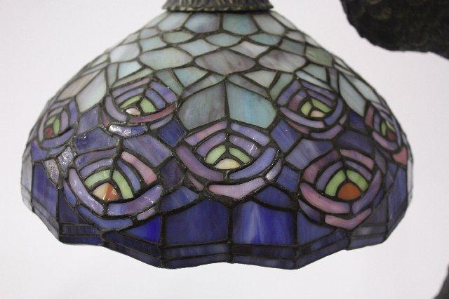 Stained Glass Peacock Lamp Stained Glass Peacock Lamp