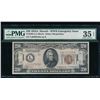 1934A $20 Hawaii FRN PMG 35EPQ