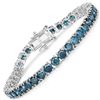 14KT White Gold 12.69ctw Blue Diamond Bracelet