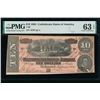 Image 1 : 1864 $10 T-68 Confederate PMG 63EPQ