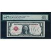 Image 1 : 1928 $1 Legal Tender Note PMG 64