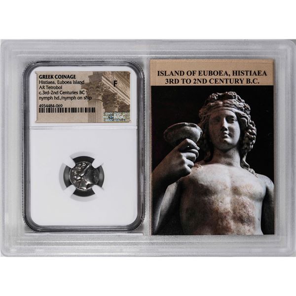 Greek Coinage Histiaea, c.3rd-2nd Century BC AR Tetrobol Ancient Coin NGC F Story Box
