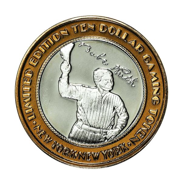 .999 Fine Silver New York New York Las Vegas, Nevada $10 Limited Edition Gaming Token