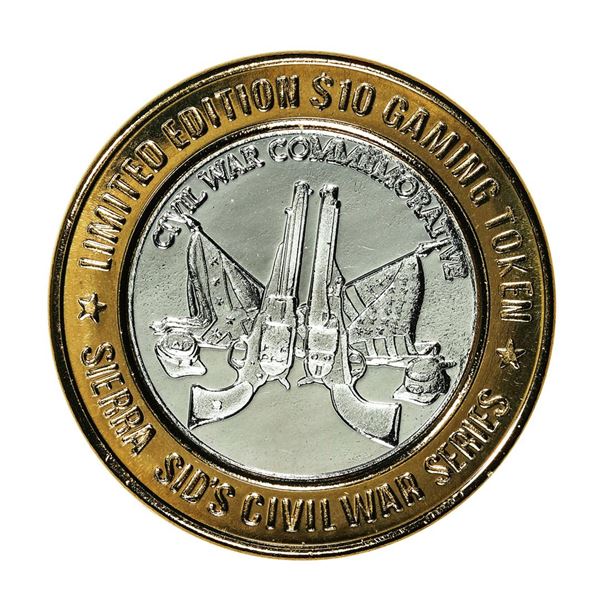 .999 Silver Sierra Sid's Sparks, Nevada $10 Limited Edition Casino Gaming Token