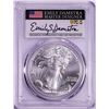 Image 1 : 2021 Type 2 $1 American Silver Eagle Coin PCGS MS70 First Strike Damstra Signature