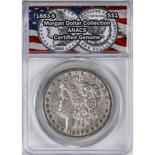 1883-S $1 Morgan Silver Dollar Coin ANACS Genuine