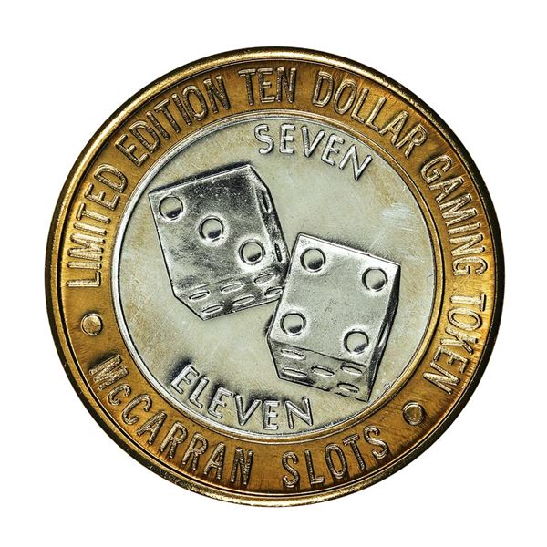 .999 Silver McCarran International Airport Las Vegas, Nevada $10 Limited Gaming Token