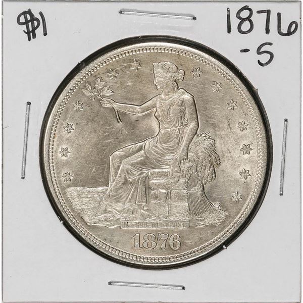 1876-S $1 Trade Silver Dollar Coin