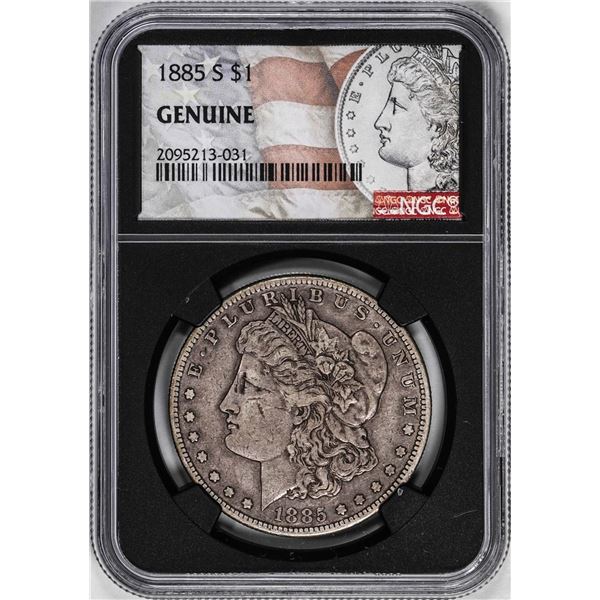 1885-S $1 Morgan Silver Dollar Coin NGC Genuine